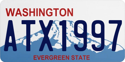 WA license plate ATX1997