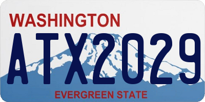 WA license plate ATX2029