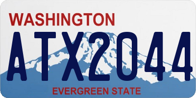 WA license plate ATX2044