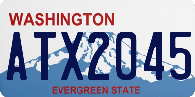 WA license plate ATX2045