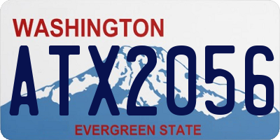 WA license plate ATX2056