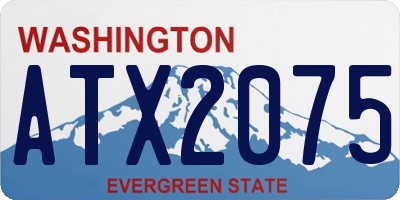 WA license plate ATX2075