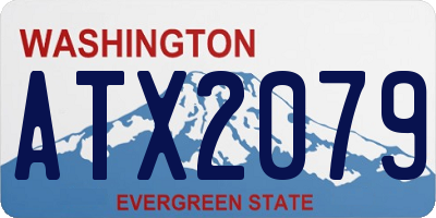 WA license plate ATX2079