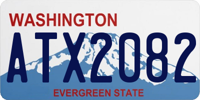 WA license plate ATX2082