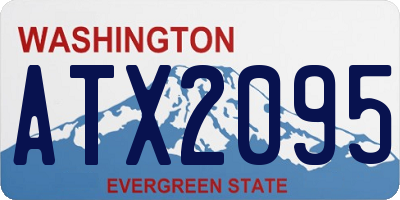 WA license plate ATX2095