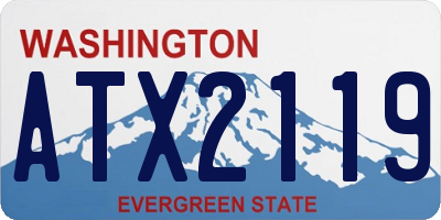 WA license plate ATX2119