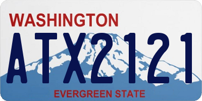 WA license plate ATX2121