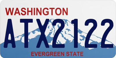 WA license plate ATX2122