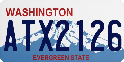 WA license plate ATX2126