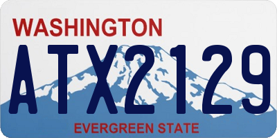 WA license plate ATX2129