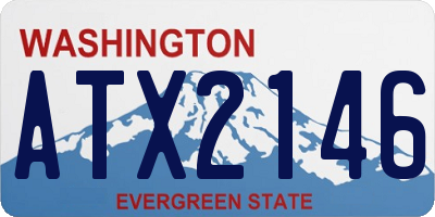 WA license plate ATX2146