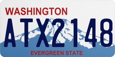 WA license plate ATX2148