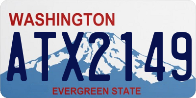 WA license plate ATX2149