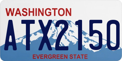 WA license plate ATX2150