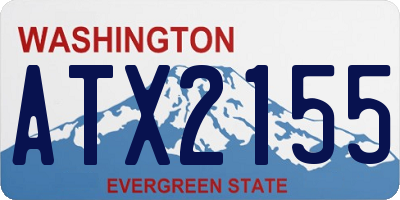 WA license plate ATX2155