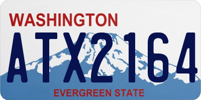 WA license plate ATX2164
