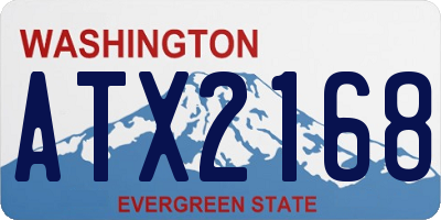 WA license plate ATX2168
