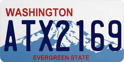 WA license plate ATX2169