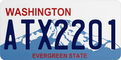 WA license plate ATX2201