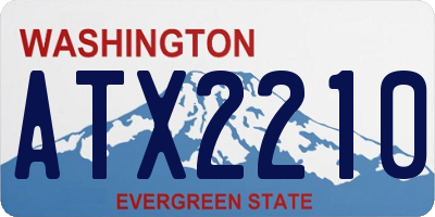 WA license plate ATX2210