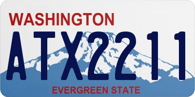 WA license plate ATX2211