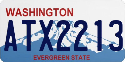 WA license plate ATX2213