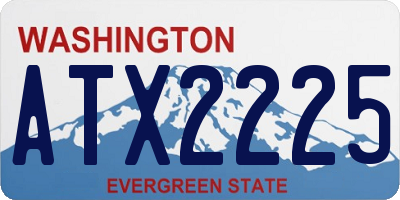 WA license plate ATX2225