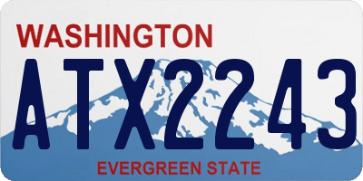 WA license plate ATX2243