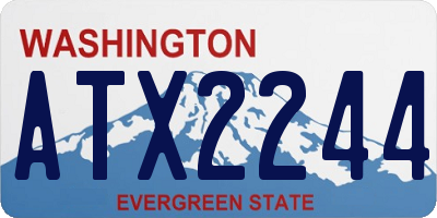 WA license plate ATX2244