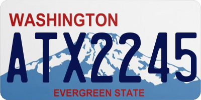 WA license plate ATX2245