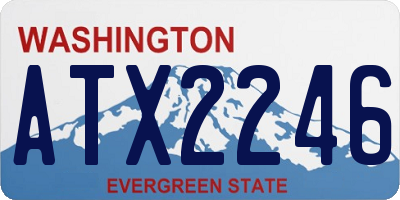 WA license plate ATX2246