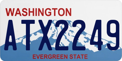 WA license plate ATX2249