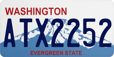 WA license plate ATX2252
