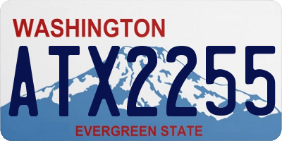 WA license plate ATX2255