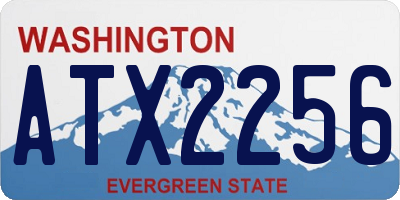 WA license plate ATX2256
