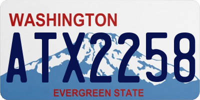 WA license plate ATX2258
