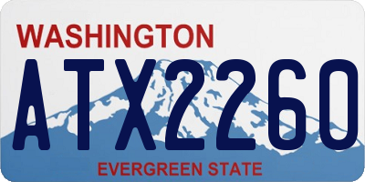WA license plate ATX2260