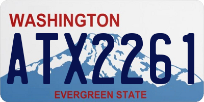 WA license plate ATX2261
