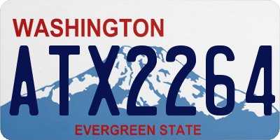 WA license plate ATX2264