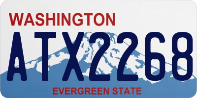 WA license plate ATX2268