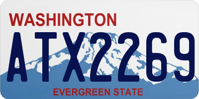 WA license plate ATX2269