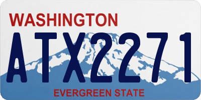 WA license plate ATX2271