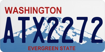 WA license plate ATX2272