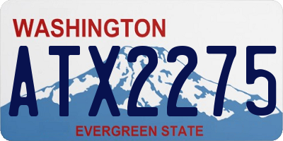 WA license plate ATX2275