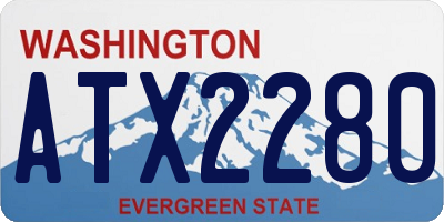WA license plate ATX2280
