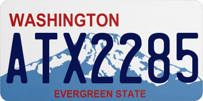 WA license plate ATX2285