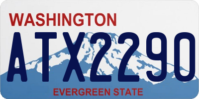 WA license plate ATX2290