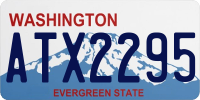 WA license plate ATX2295