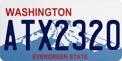 WA license plate ATX2320
