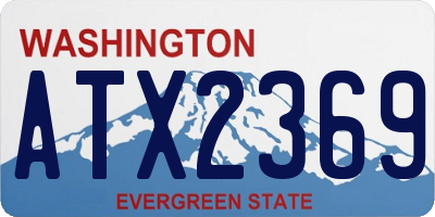 WA license plate ATX2369